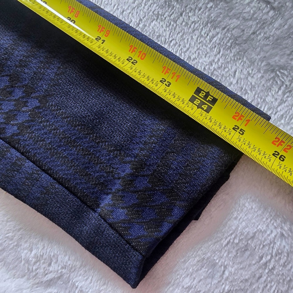 Cabi Regency Women's Blazer Navy Blue Black Plaid Single Button Career Jacket L - Picture 12 of 16